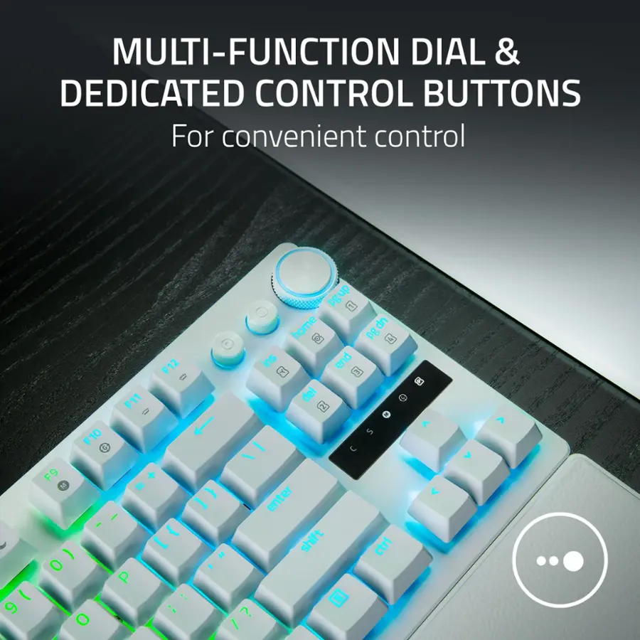 MULTI-FUNCTION DIAL & DEDICATED CONTROL BUTTONS For convenient control F10 G F11 I F12 (l pgup dn PB home pg dn dn  Pg C ins end A 3 del M 2 2 5 C    9 F9 M I  0 O + II [ I   P -. - / enter shift ctrl V