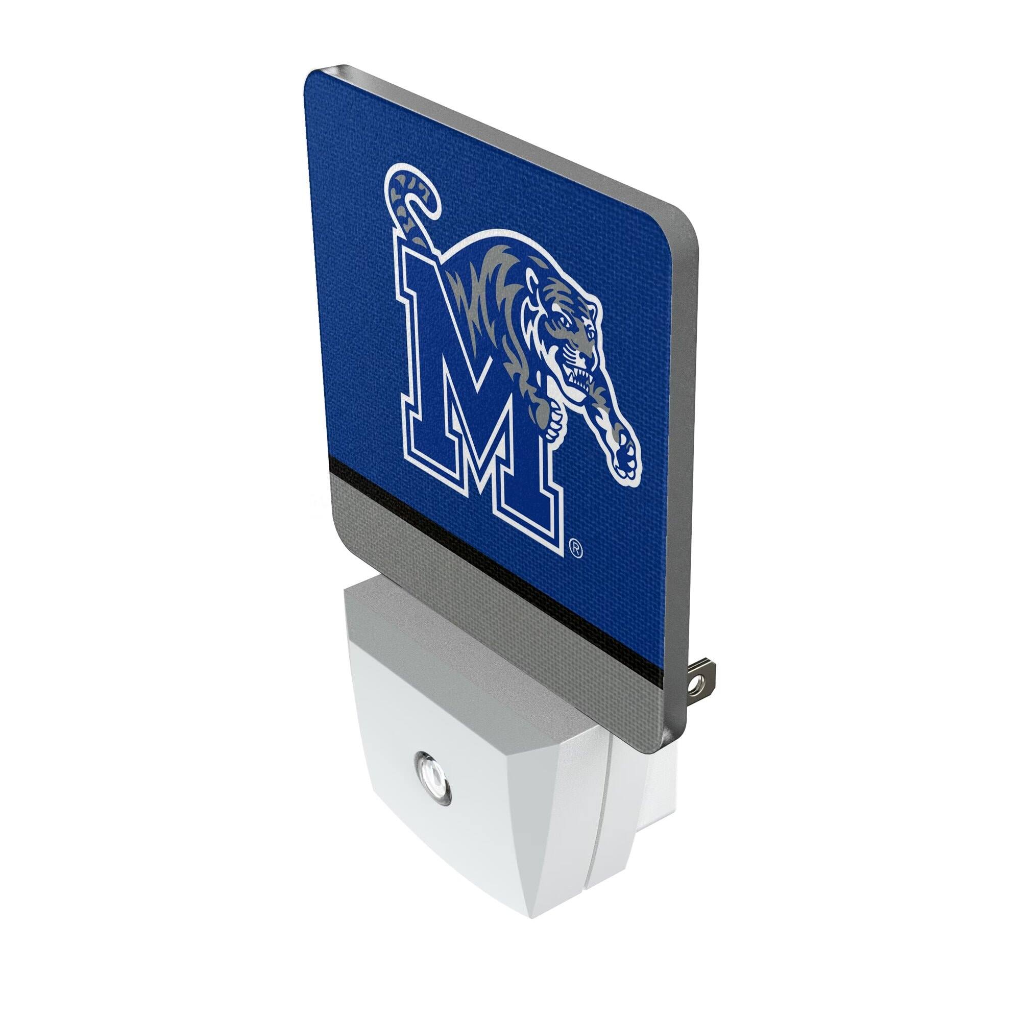 Alt View 1. Keyscaper - Memphis Tigers Stripe Design Nightlight 2-Pack - Multicolor.
