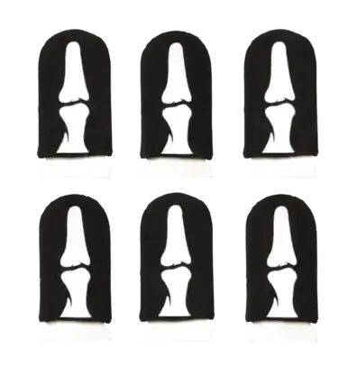 Front. Mobile Gaming Corps - 6 Pack Mobile Gaming Corps ClawSocks Phone Gaming Finger Sleeves - Skeletal.