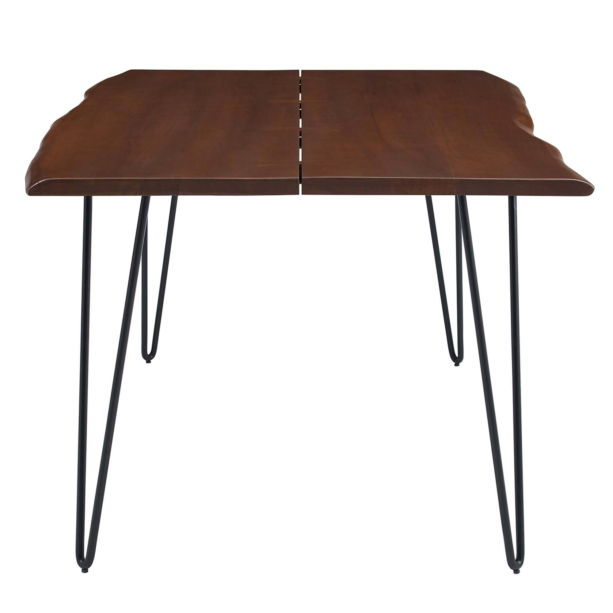Back. Modway - Ardor 74" Live Edge Acacia Wood Acacia Wood Dining Table - Brown.
