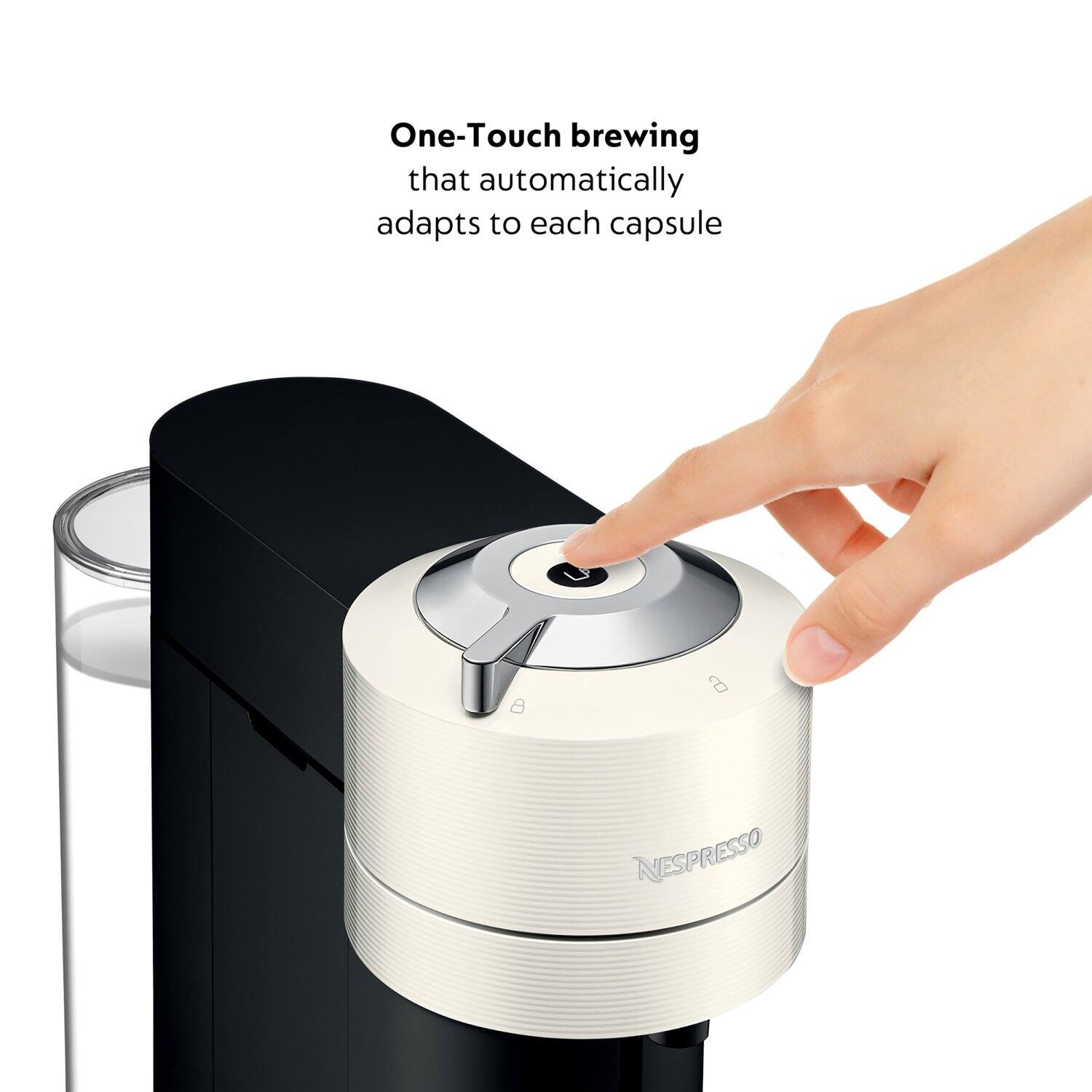 One-Touch brewing that automatically adapts to each capsule.