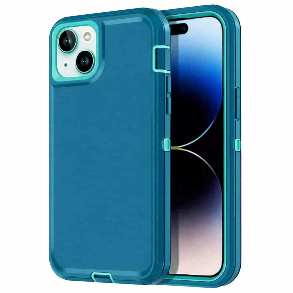 Front. Entronix - Entronix iPhone 13 Mini Heavy Duty Case - Triple-Layer Protection - Teal.