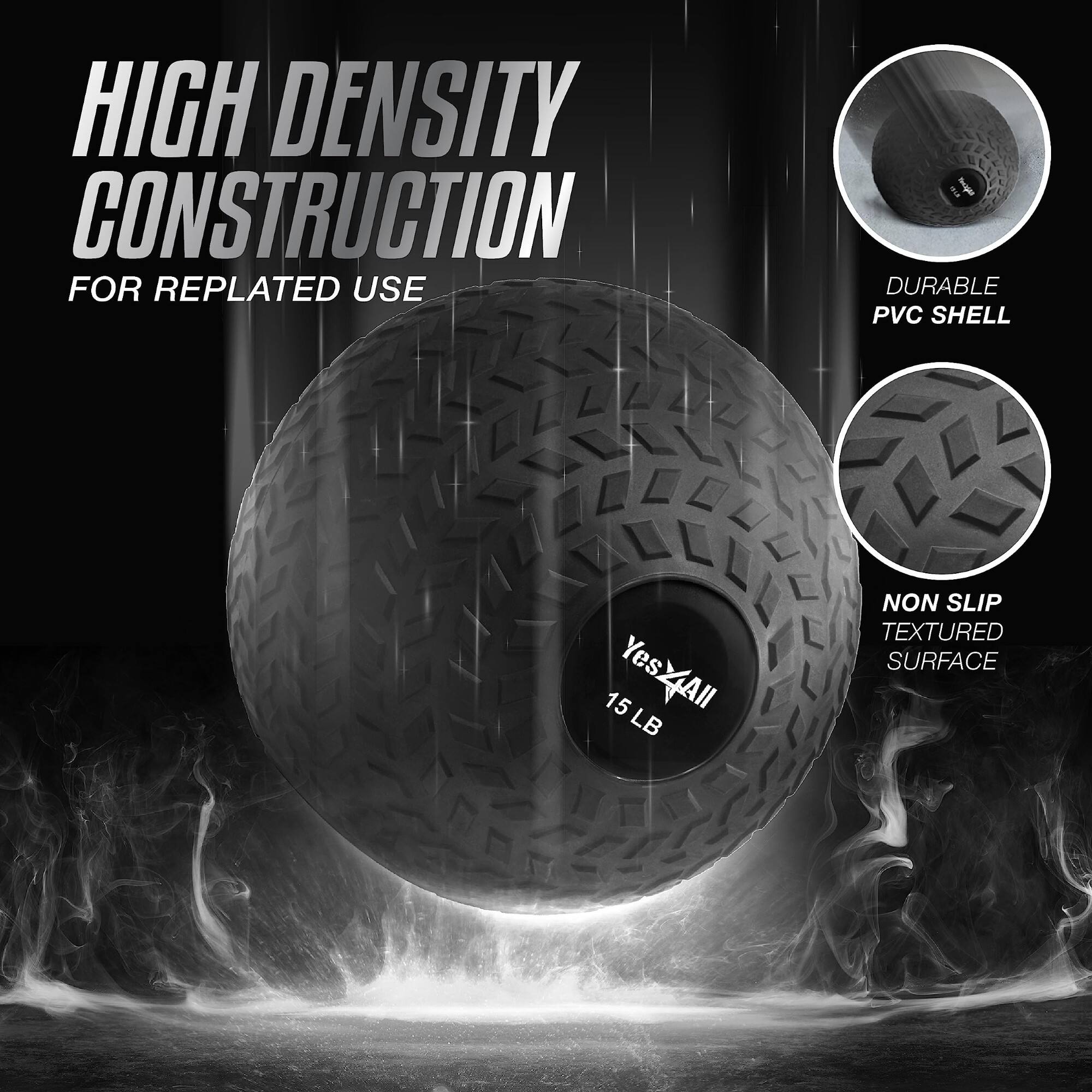 HIGH DENSITY CONSTRUCTION FOR REPLATED USE  
DURABLE PVC SHELL  
NON SLIP TEXTURED SURFACE  
Yes All  
15 LB