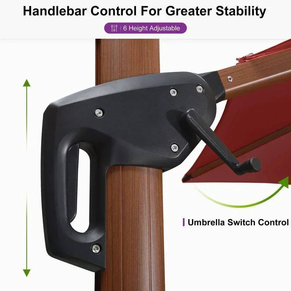 Handlebar Control For Greater Stability  
6 Height Adjustable  
Umbrella Switch Control