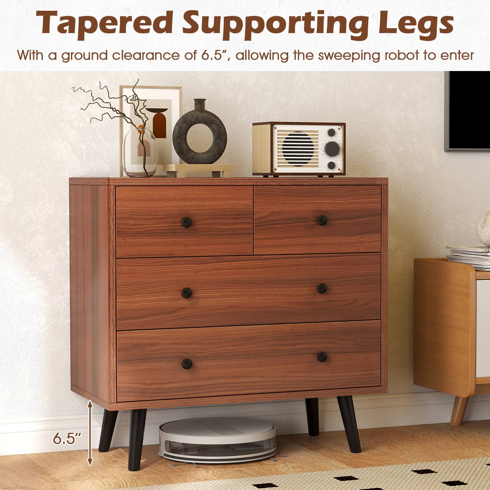 Tapered Supporting Legs

With a ground clearance of 6.5", allowing the sweeping robot to enter