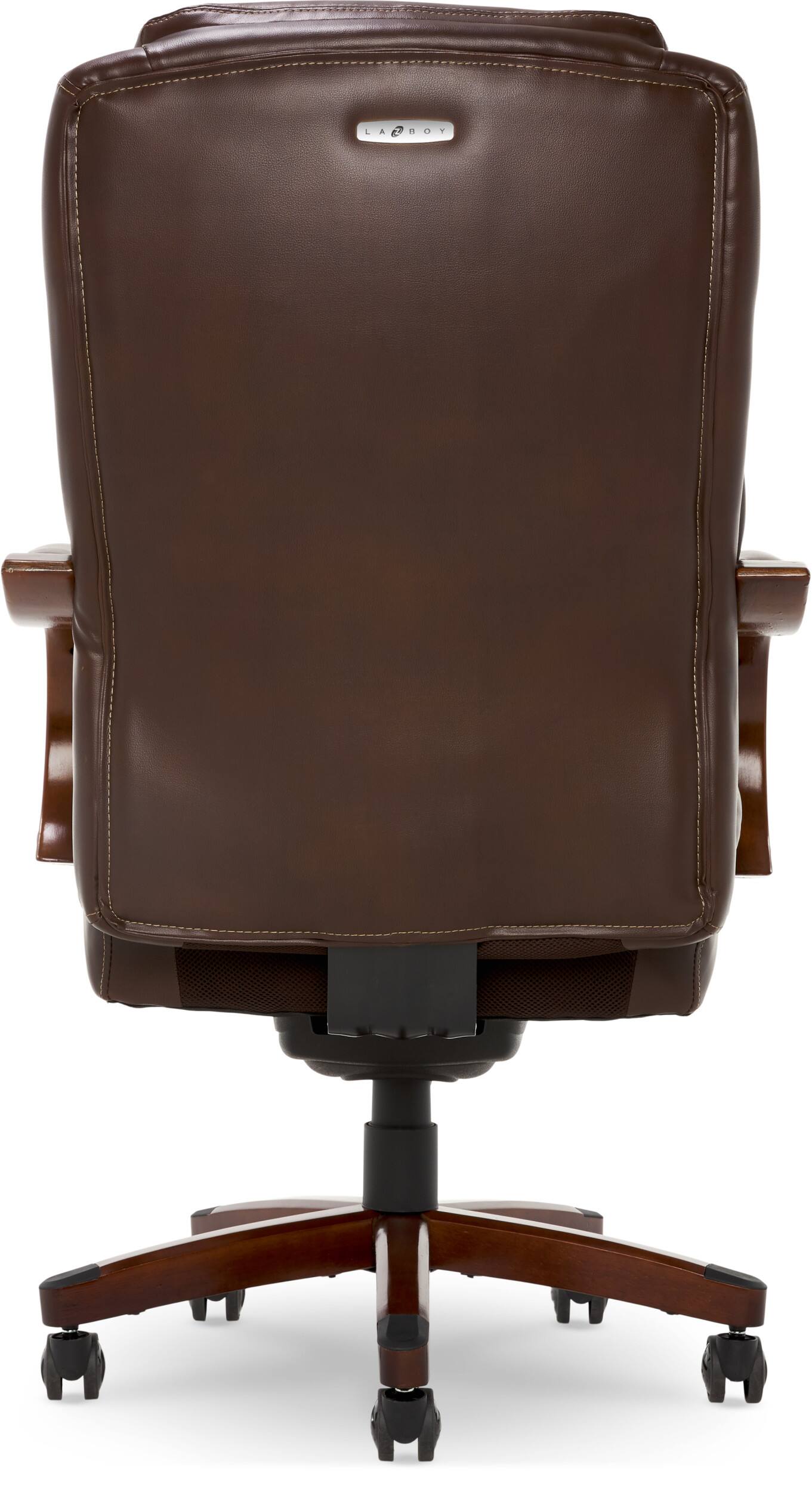 Alt View 20. La-Z-Boy - Delano Big & Tall Bonded Leather Executive Chair - Chestnut Brown.