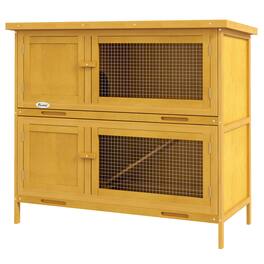 Pawhut - Wooden Bunny Hutch with Ramp