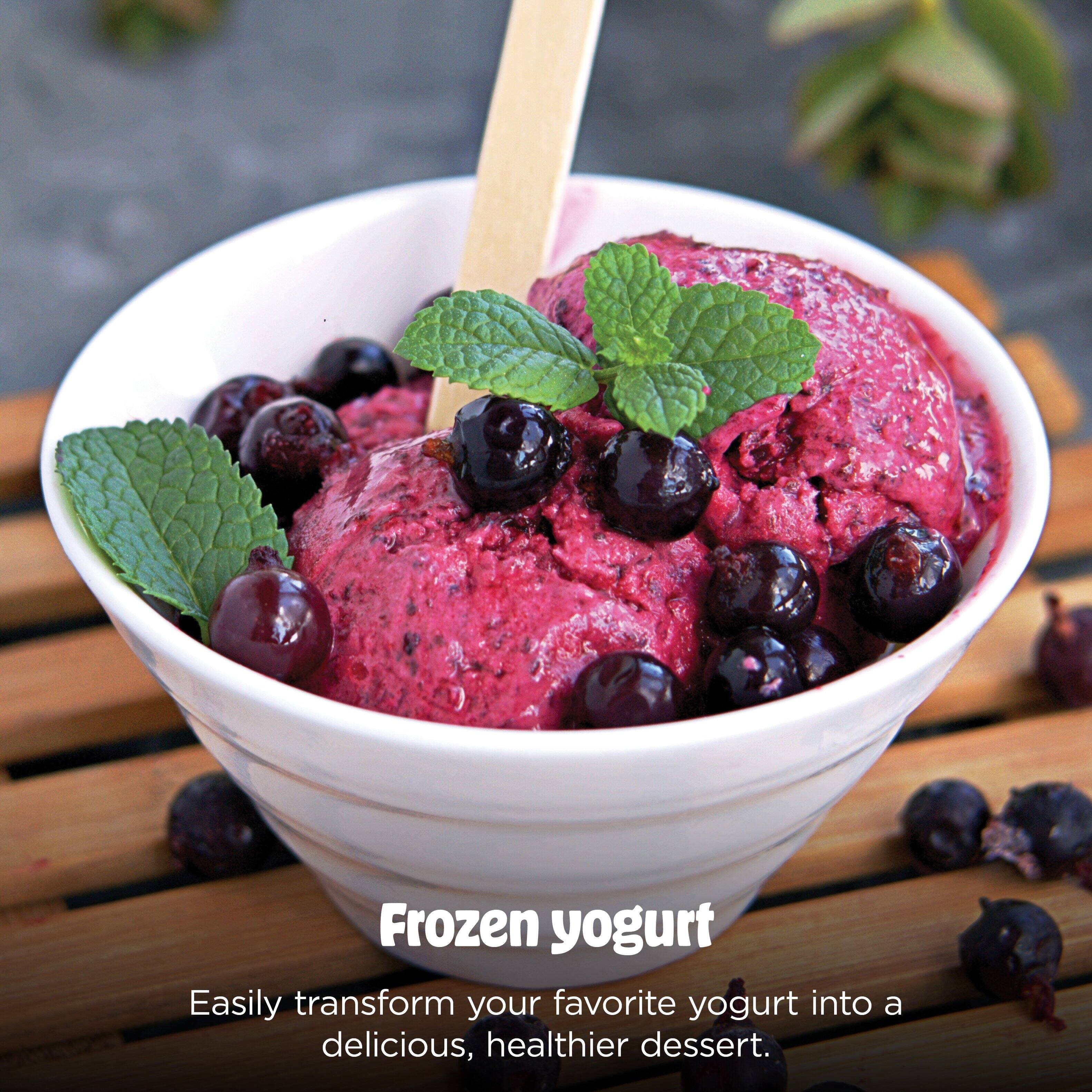 Frozen yogurt

Easily transform your favorite yogurt into a delicious, healthier dessert.