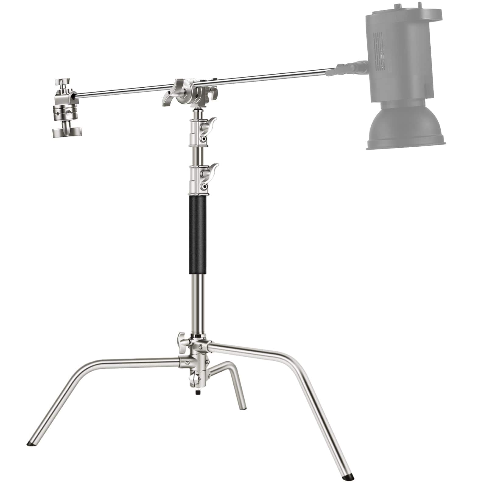 Neewer - Heavy-Duty Stainless Steel C-Stand with Boom Arm