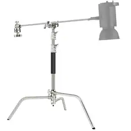 Neewer - Heavy-Duty Stainless Steel C-Stand with Boom Arm