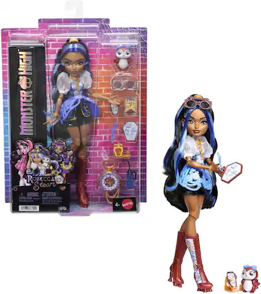 HIGH MONSTER HIGH ROBECCA Steam!
WARNING: ATTENTION CHOKNHAAR Satan DANGER ETOUFFEMENT
4+ MATTEL