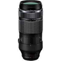 Olympus - M.ZUIKO DIGITAL 100-400 mm f/5-22 Telephoto Macro Zoom Lens - Black - Front_Zoom