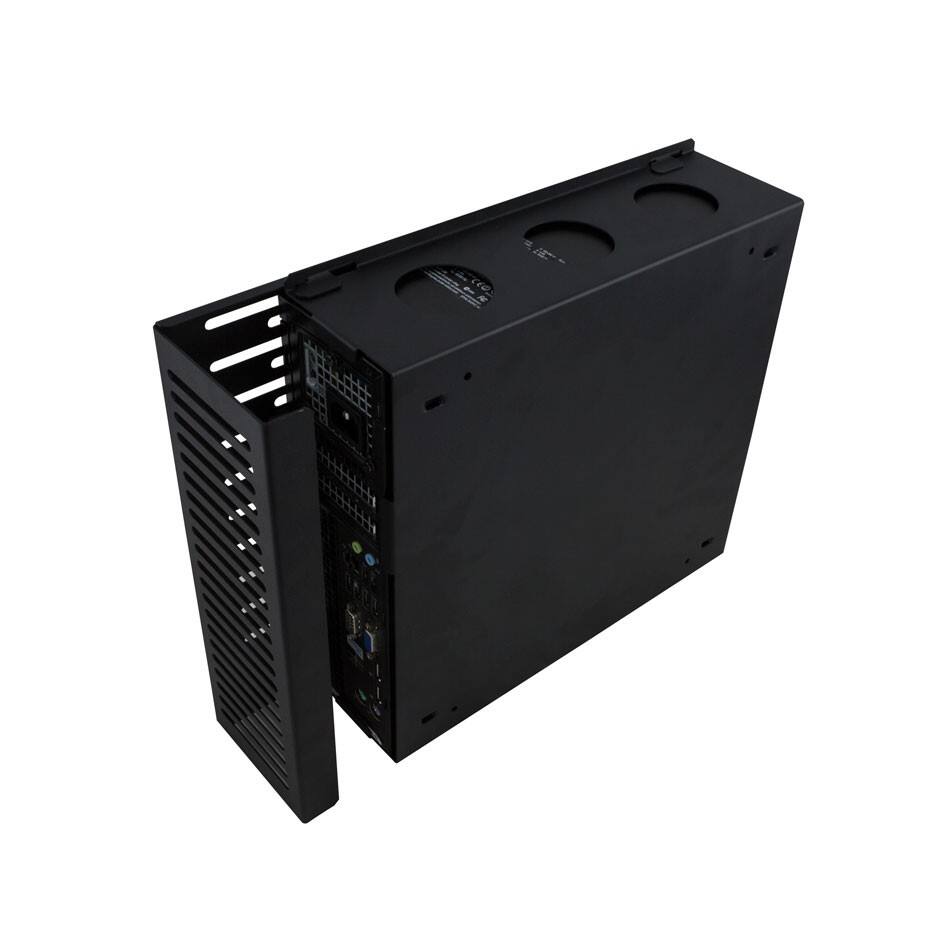 Alt View 2. RackSolutions - RackSolutions 100-E Wall Mount for Dell SFF - Black.