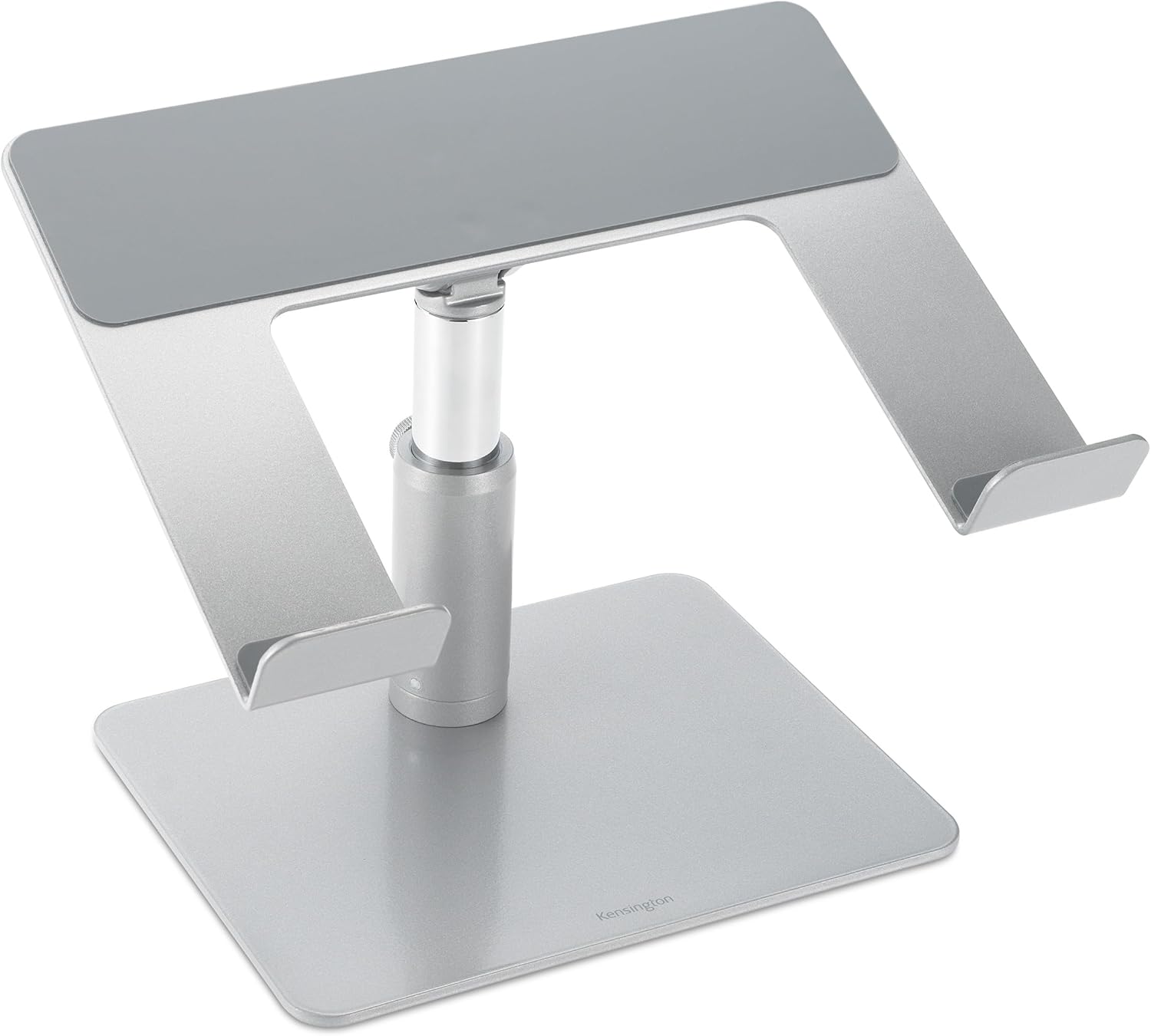Front. Kensington - Universal Laptop Riser Adjustable Steel & Aluminum Laptop Stand for Up to 16" K50424WW - Silver.