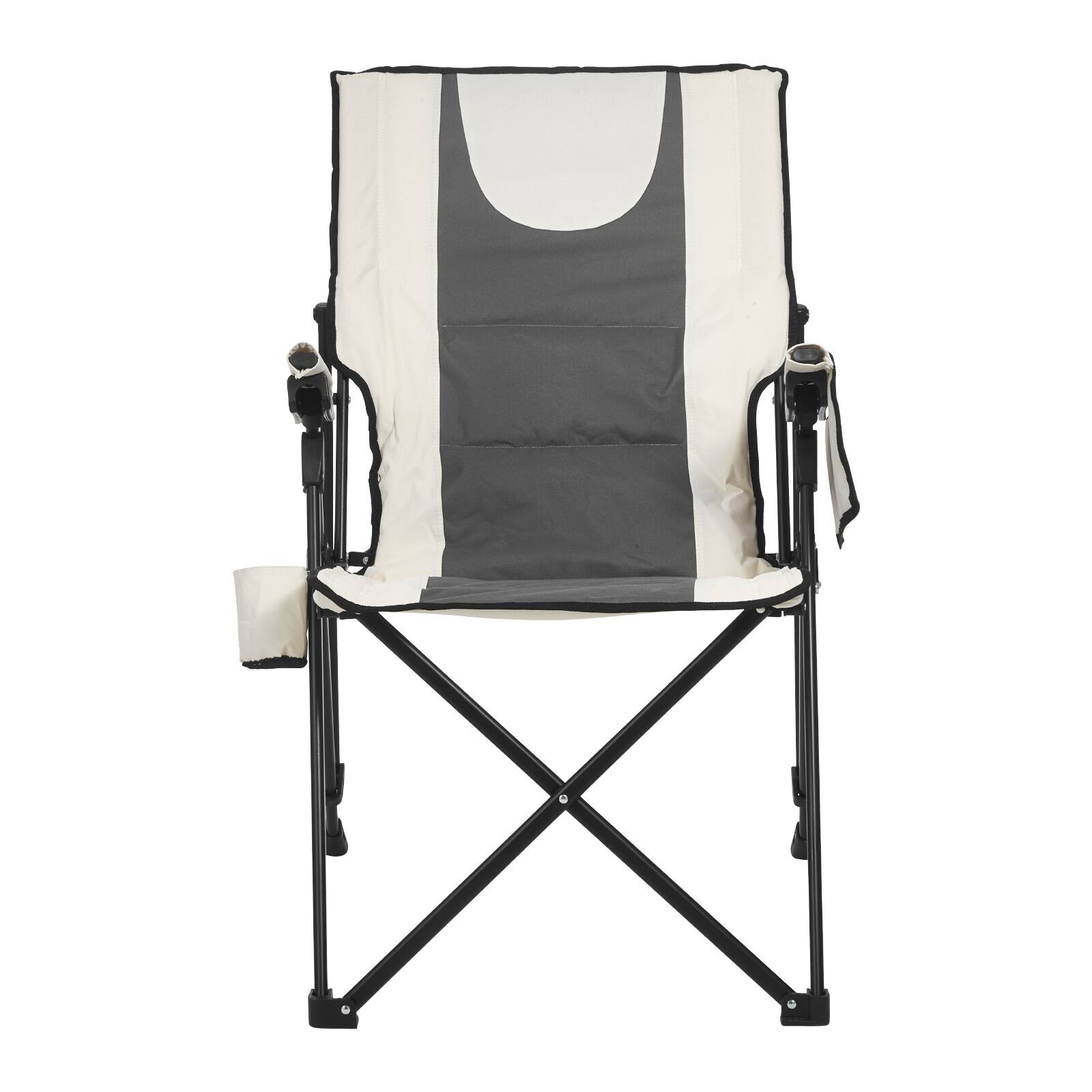 Alt View 5. VEVOR - Folding Camping Chair, 3 Reclining Positions, Outdoor High Back Camping Chair, 260lbs Weight Capacity - Gray.