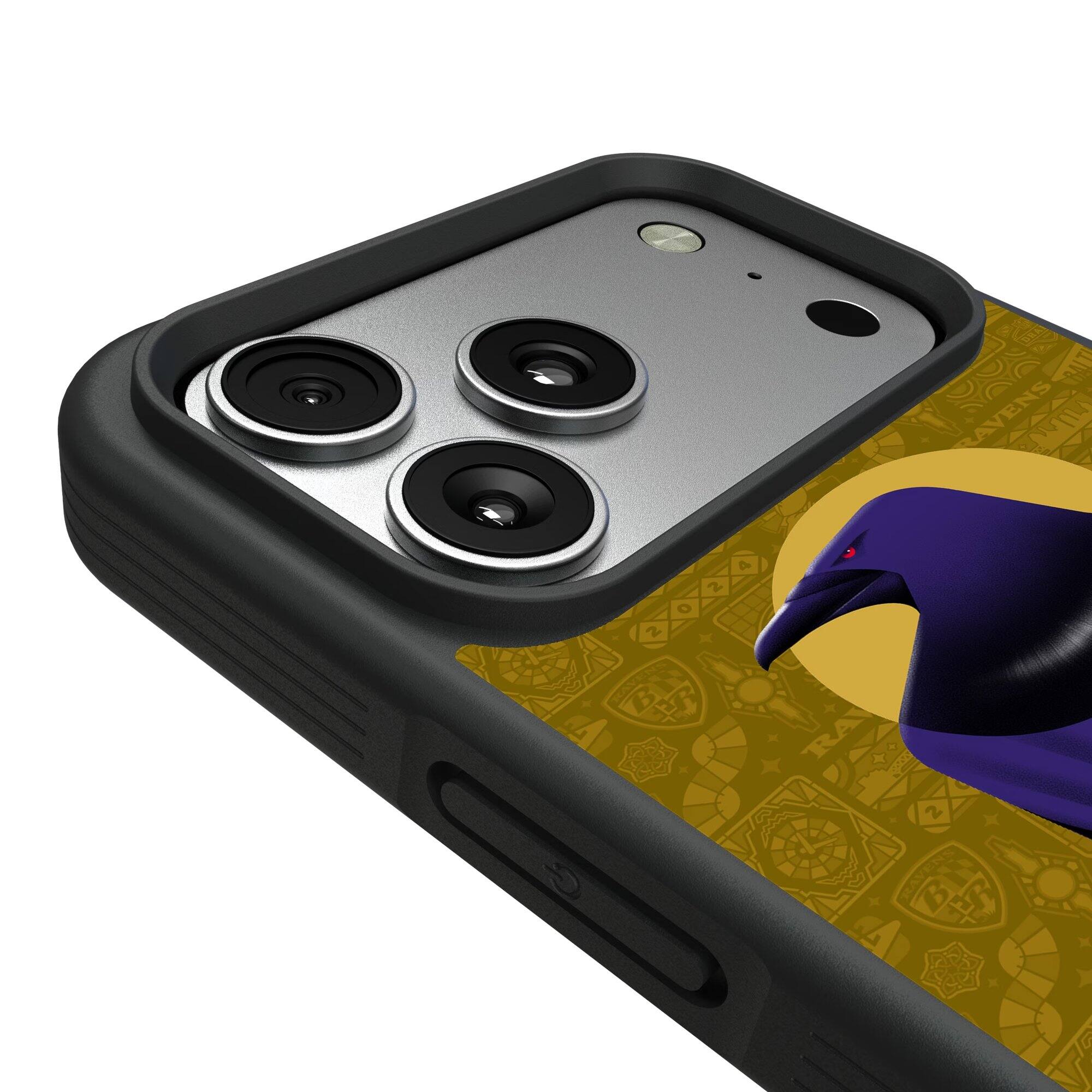 Alt View 2. Keyscaper - Baltimore Ravens Bump Case with 8.2ft Drop Protection - 16 - Black.