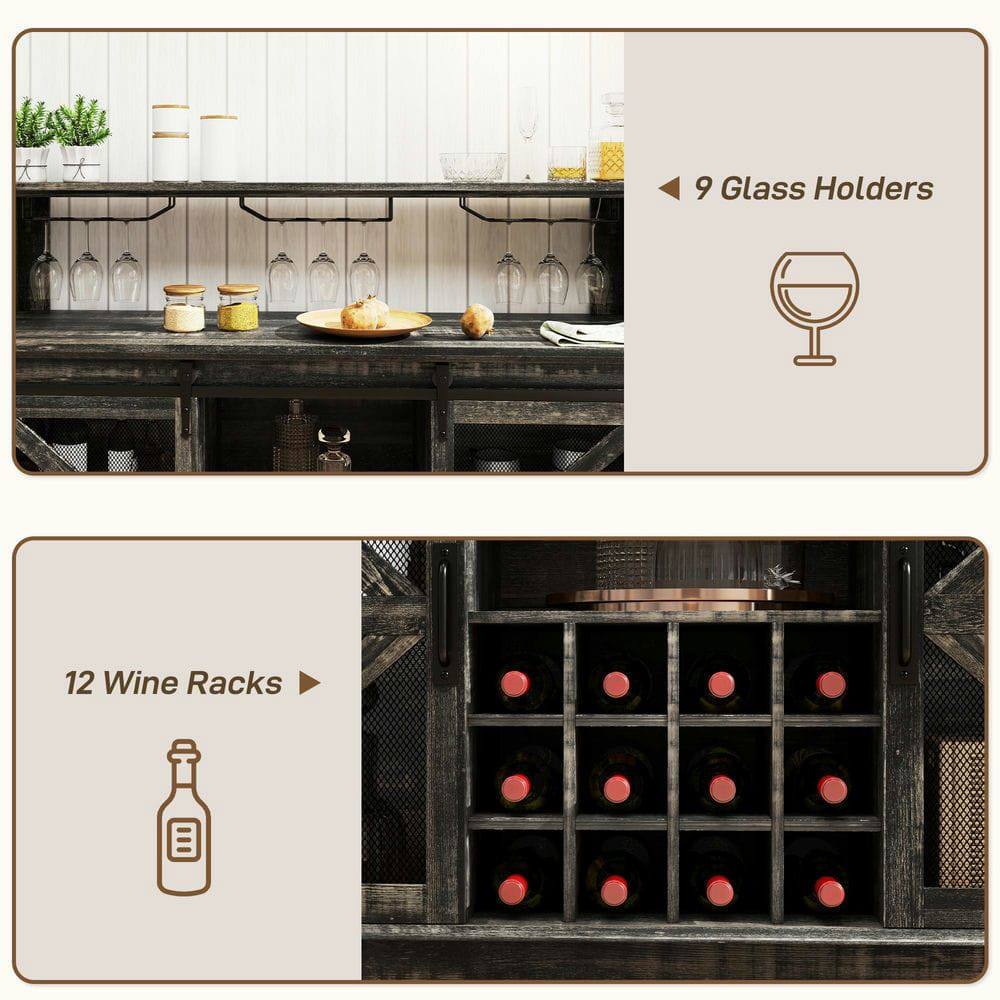 9 Glass Holders

12 Wine Racks
