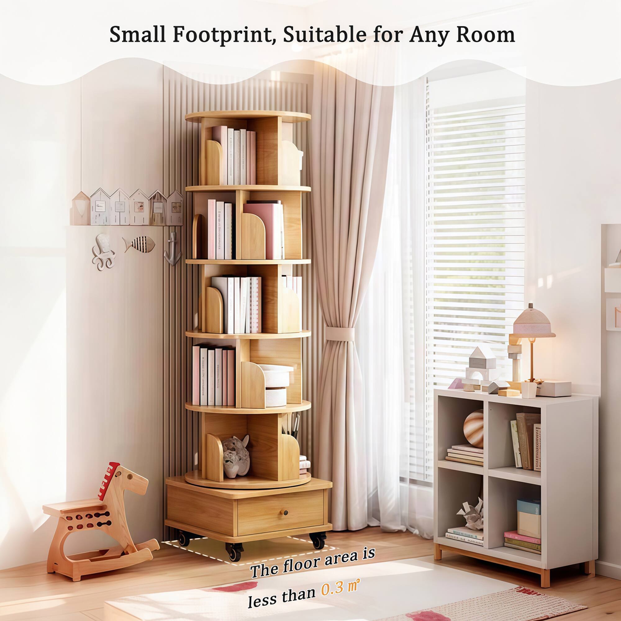 Small Footprint, Suitable for Any Room

The floor area is less than 0.3 m²