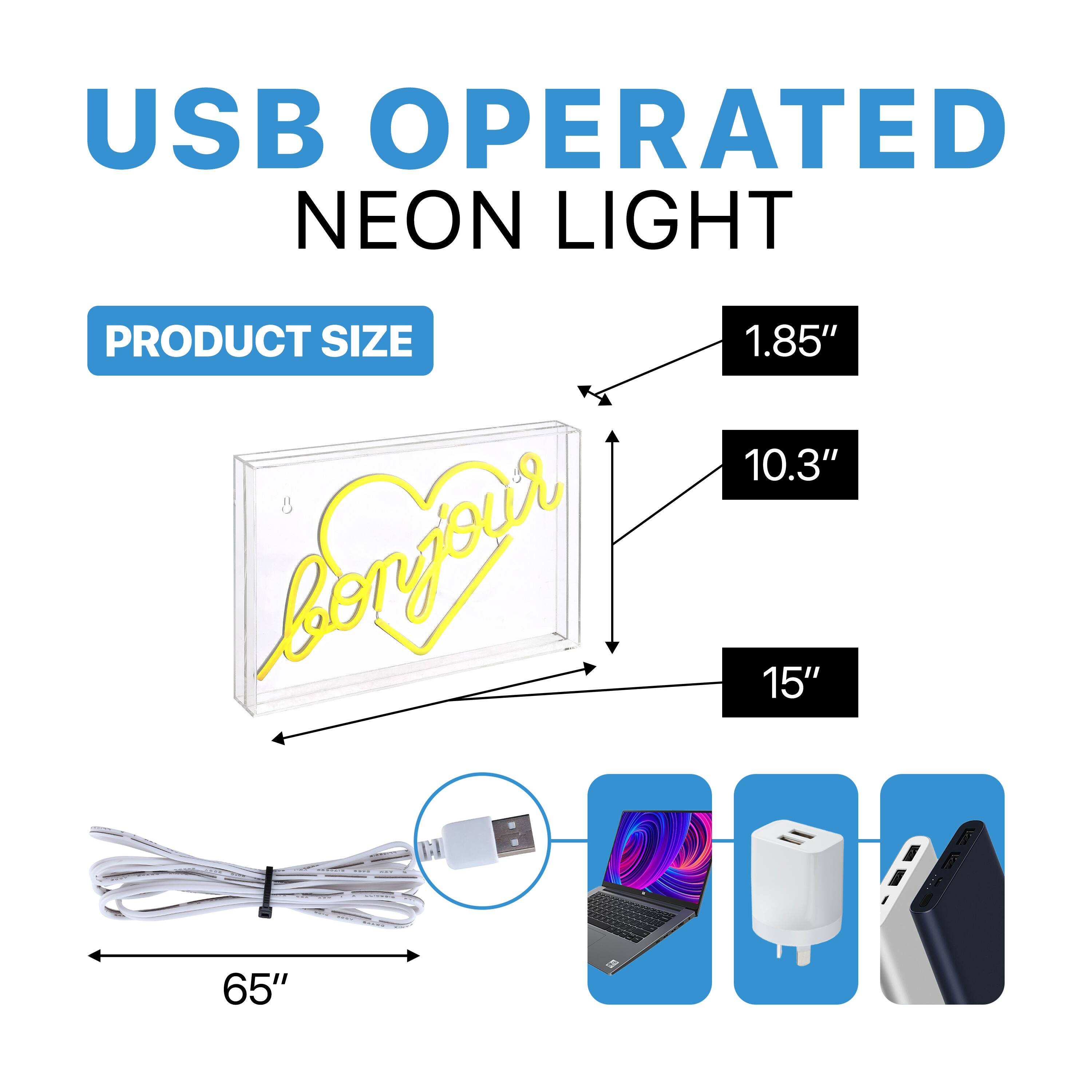 USB OPERATED NEON LIGHT

PRODUCT SIZE

1.85" 10.3" 15" 65"