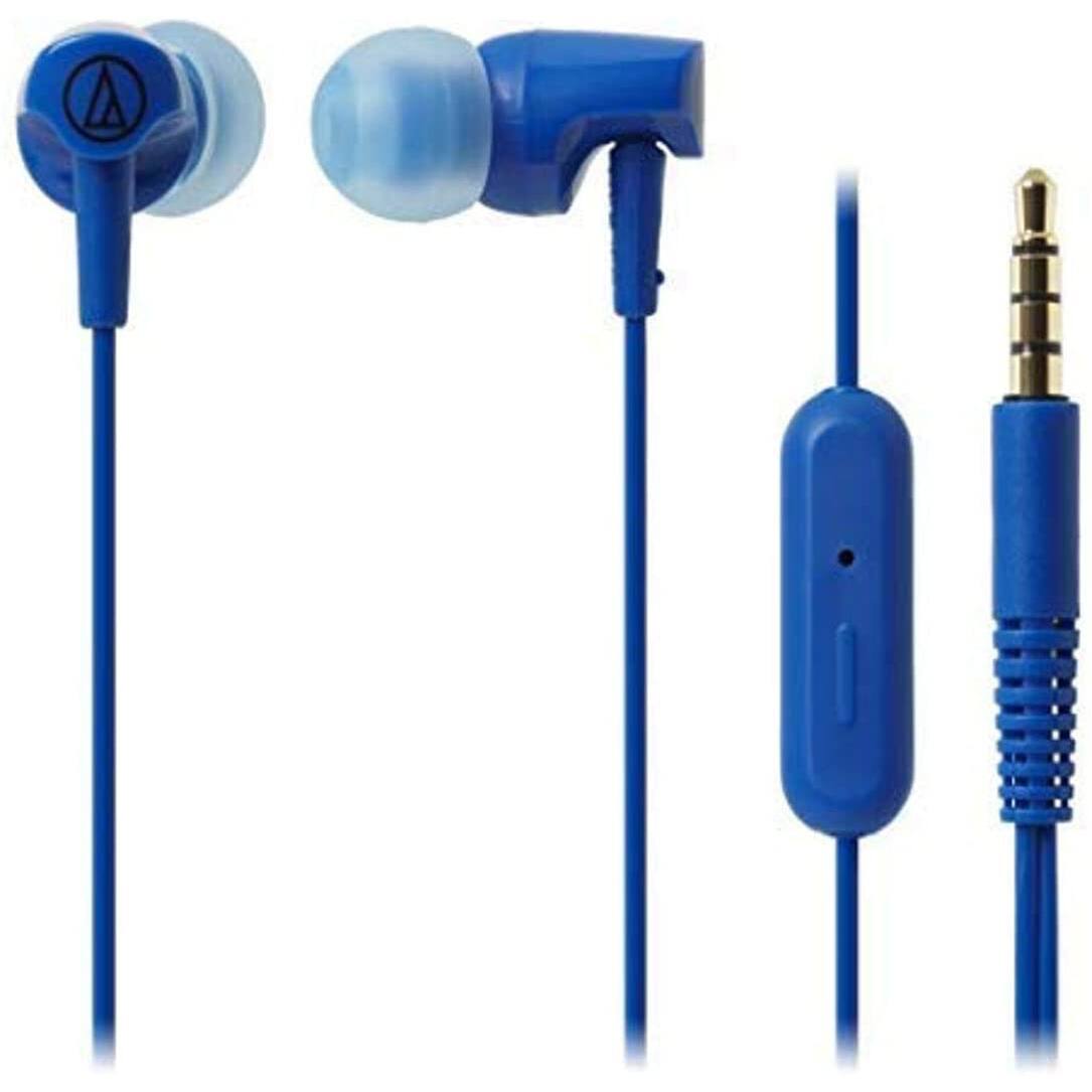 Alt View 4. Audio-Technica - SonicFuel In-ear Headphones with In-line Mic & Control ATH-CLR100iSBL - Blue.