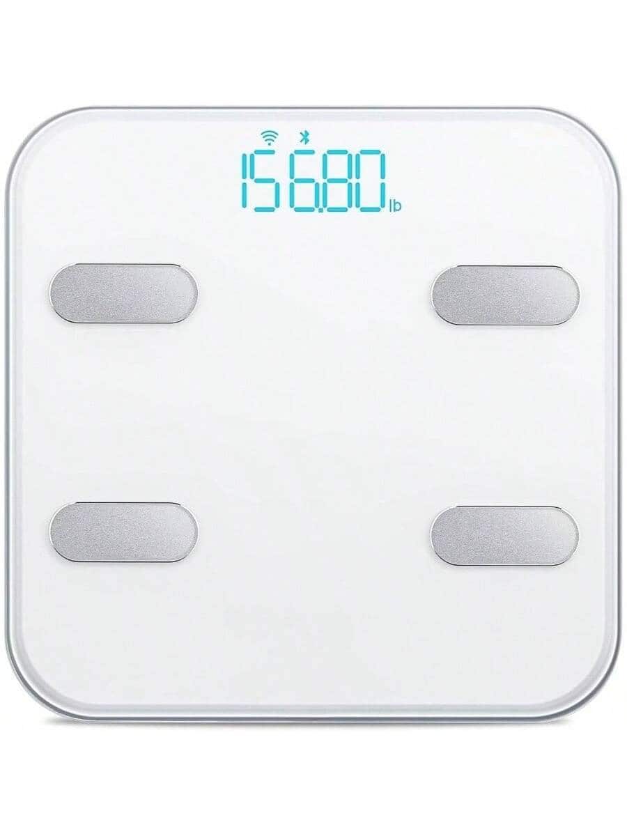 The Best Inks - Scale Body Weight Bathroom Scale Digital Scale Body Weight and Fat, Wi - Fi, Smartphone APP, 14 Body Metrics - White + 12.6x12.2in