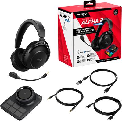 HyperX Cloud Alpha 2 Wireless Gaming Headset for PC, PS5, PS4 HyperX Cloud Alpha 2 Wireless Gaming Headset for PC, PS5, PS4