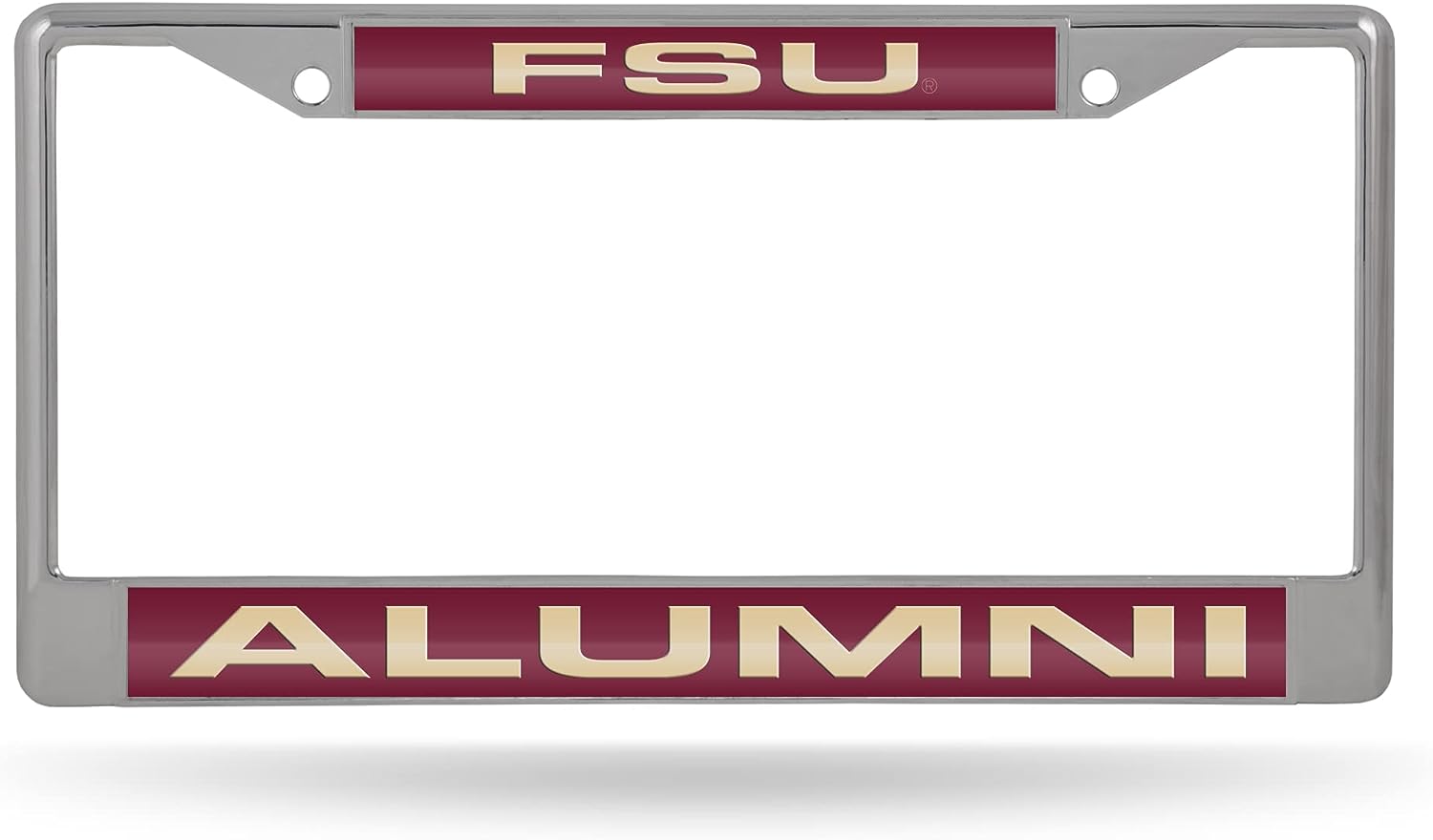 Florida State Seminoles FSU Alumni Chrome Metal Laser Cut License Plate Frame