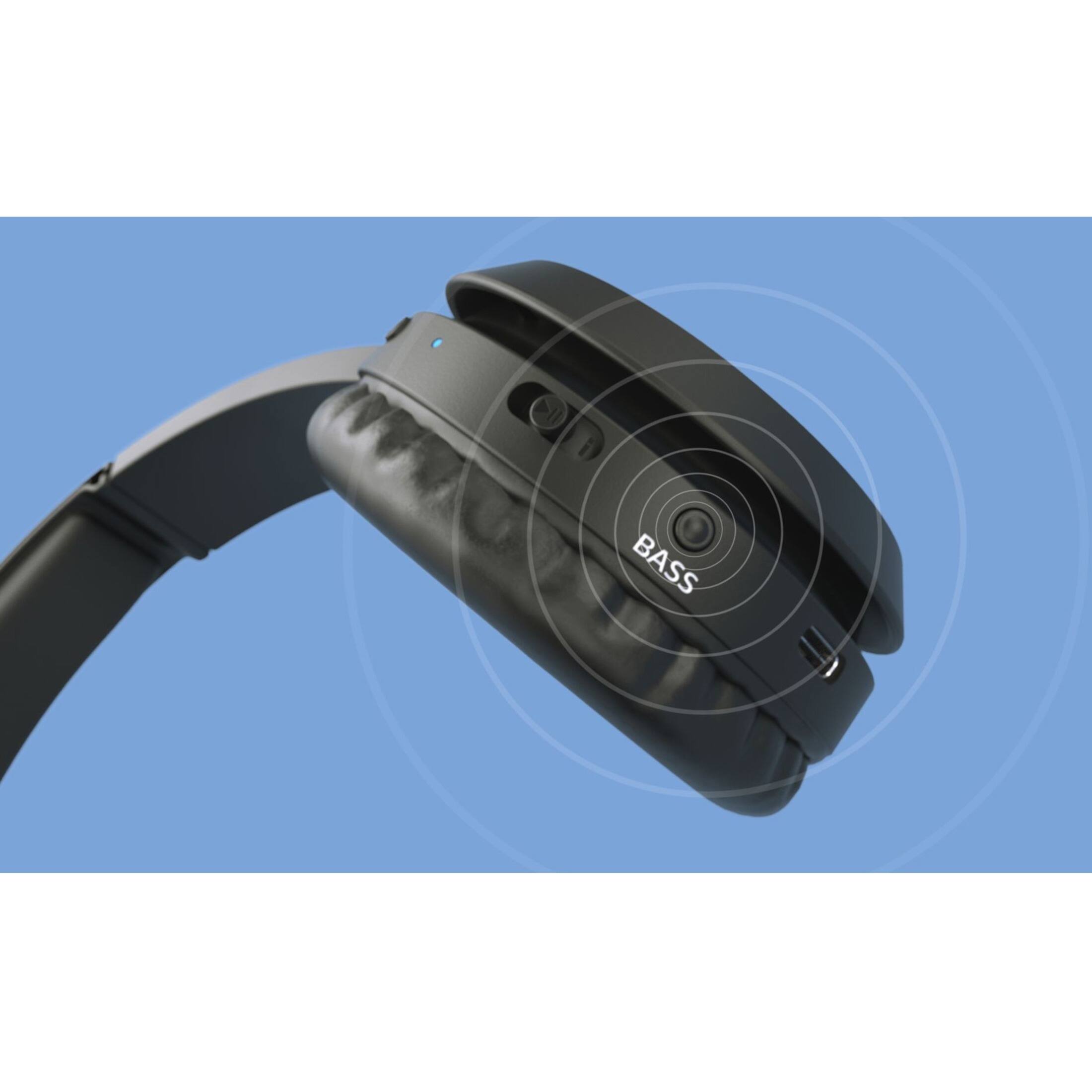 Alt View 21. Philips - TAH4205BK Wireless Over-the-head Headphones - Black.