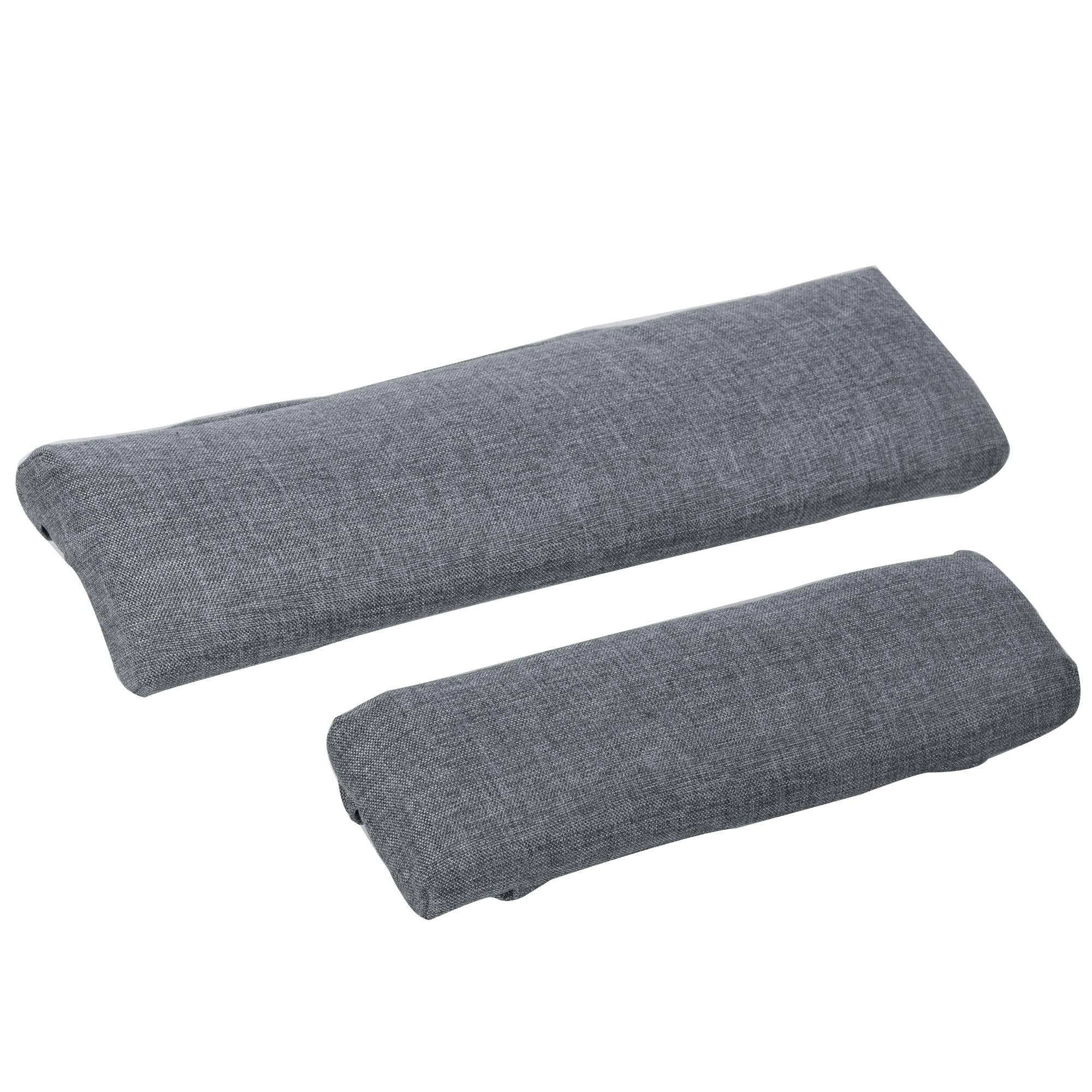 Alt View 8. Outsunny - Outdoor Recliner Chair, Reclining Patio Lounge Chair with Comfy Cushions, Footrest, Armrests, PE Wicker - Grey.