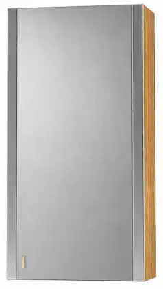 AGA - 18W x 36H x 13D Upper Cabinet - RH - Oak - Stainless Steel