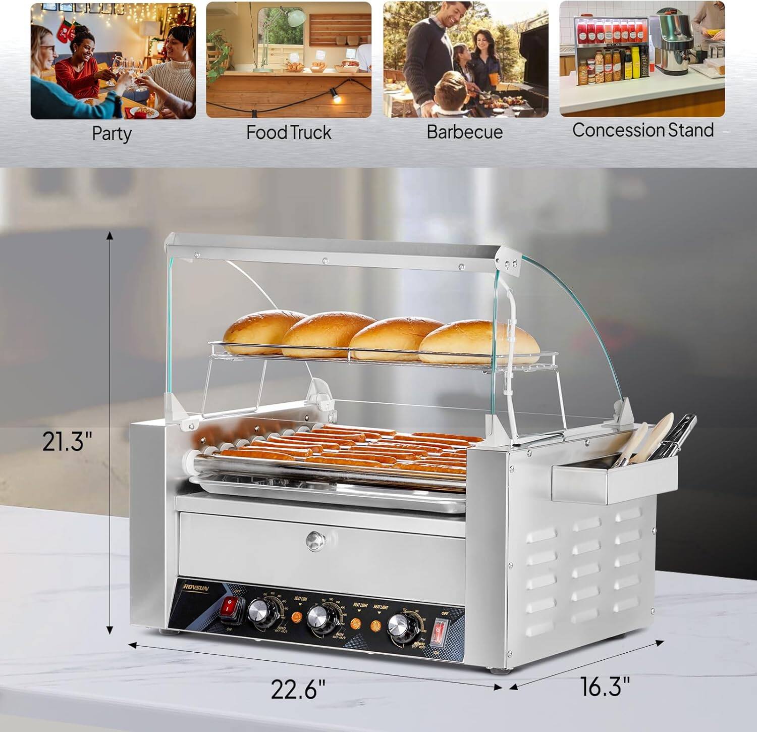 Party Food Truck Barbecue Concession Stand  
21.3" x 22.6" x 16.3"