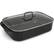 Alt View 1. BLU - Blu. Cookware Roasting Pan with Lid and Roasting Rack, Non-Toxic - Black.