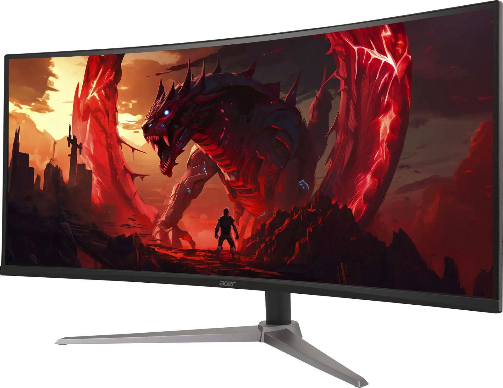 Angle. Acer - ED340CU 34" LCD Monitor 180Hz 3440x1440 VA 1ms - Black.