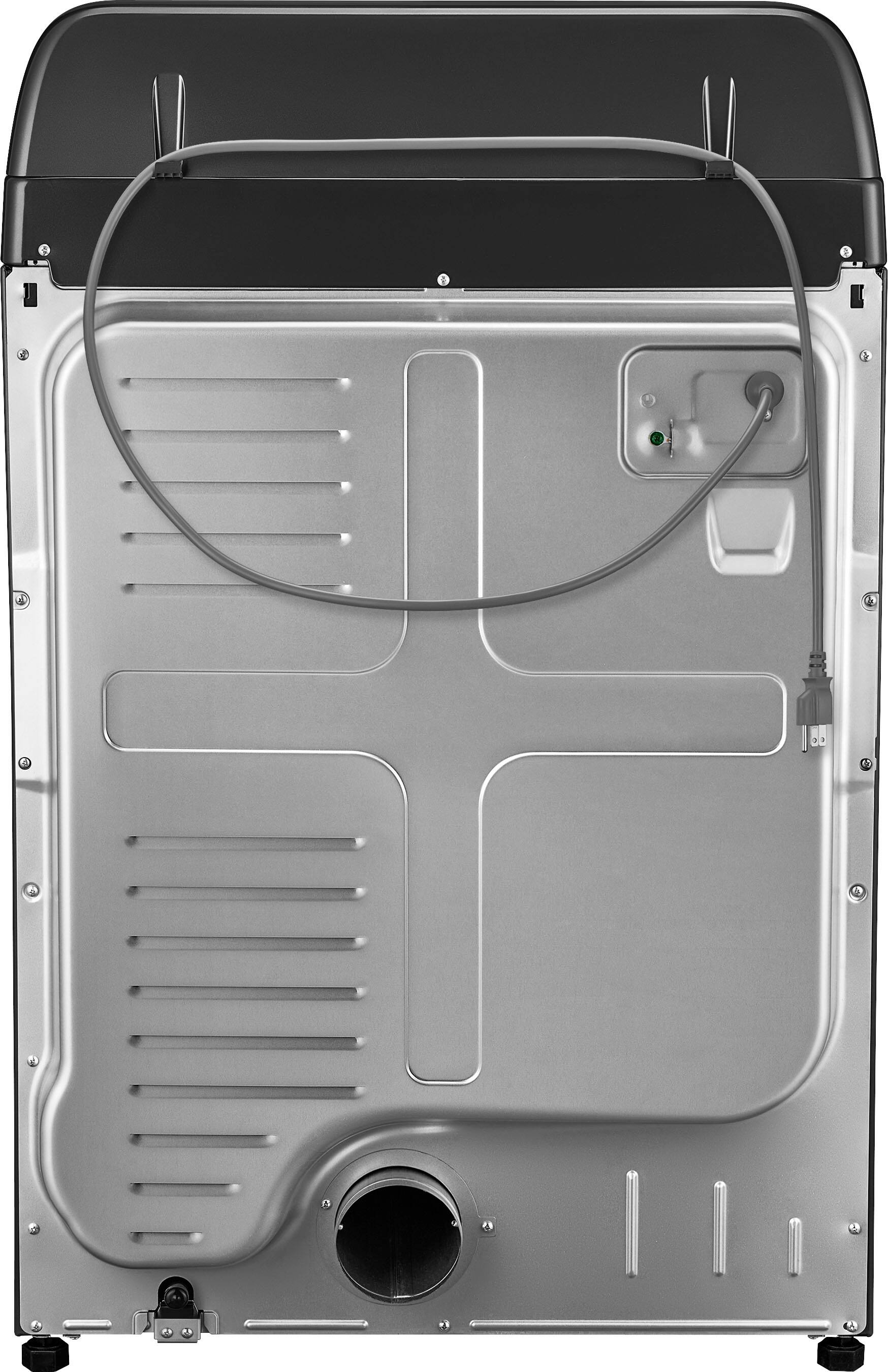 Alt View 9. Insignia™ - 7 Cu. Ft. Gas Dryer with Sensor Dry - Metallic Gray.