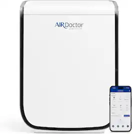 AIR Doctor - AIRDOCTOR 2000i SMART Air Purifiers for Small Rooms Medium 3 Stage Filtration Pre-Filter, UltraHEPA, Carbon/VOC - White