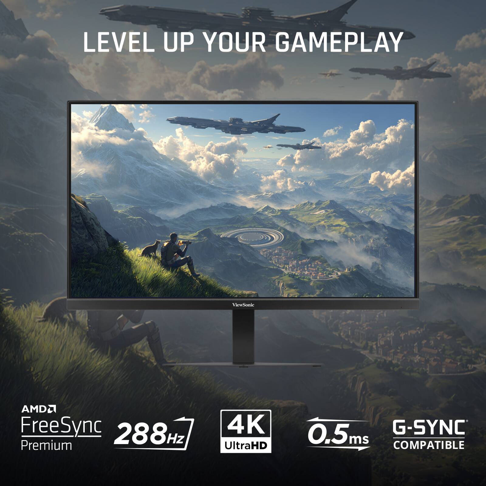 LEVEL UP YOUR GAMEPLAY

Vaewhonie AMD FreeSync 288Hz Premium 4K UltraHD 0.5ms G-SYNC COMPATIBLE