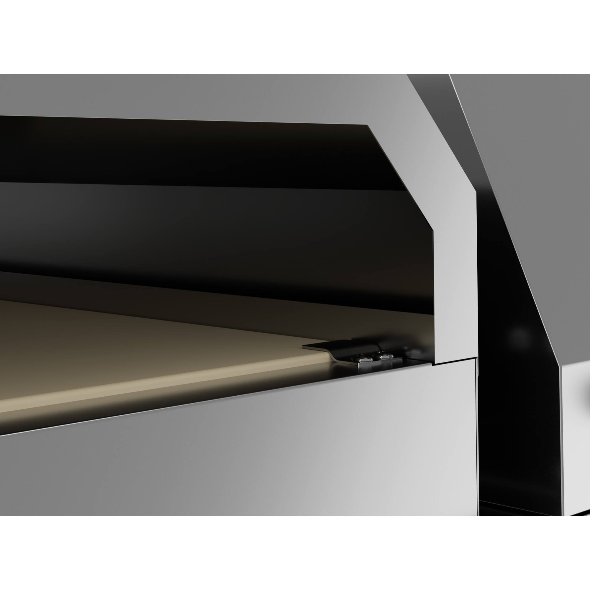 Alt View 8. Koolmore - 60 in. 8-Burner Commercial Outdoor Propane Gas Grill With 30 in. Roll Dome Cover and 30 in. Pizza Oven in Stainless - Stainless Steel.