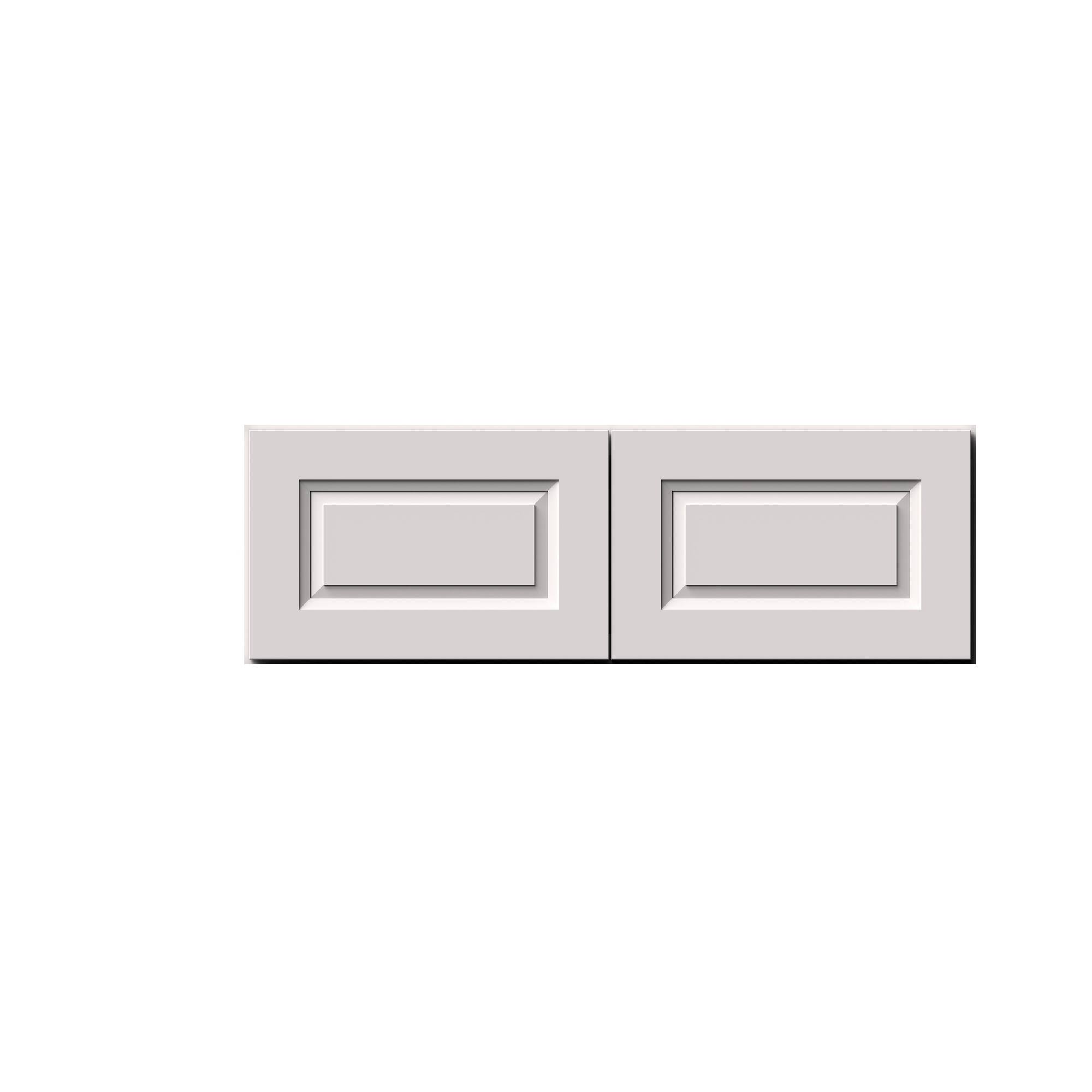 Alt View 1. Boyel Living - 36-in W x 12-in H x 12-in D Shaker RTA Kitchen Wall Cabinet with Soft-Close Doors - Glacier White.
