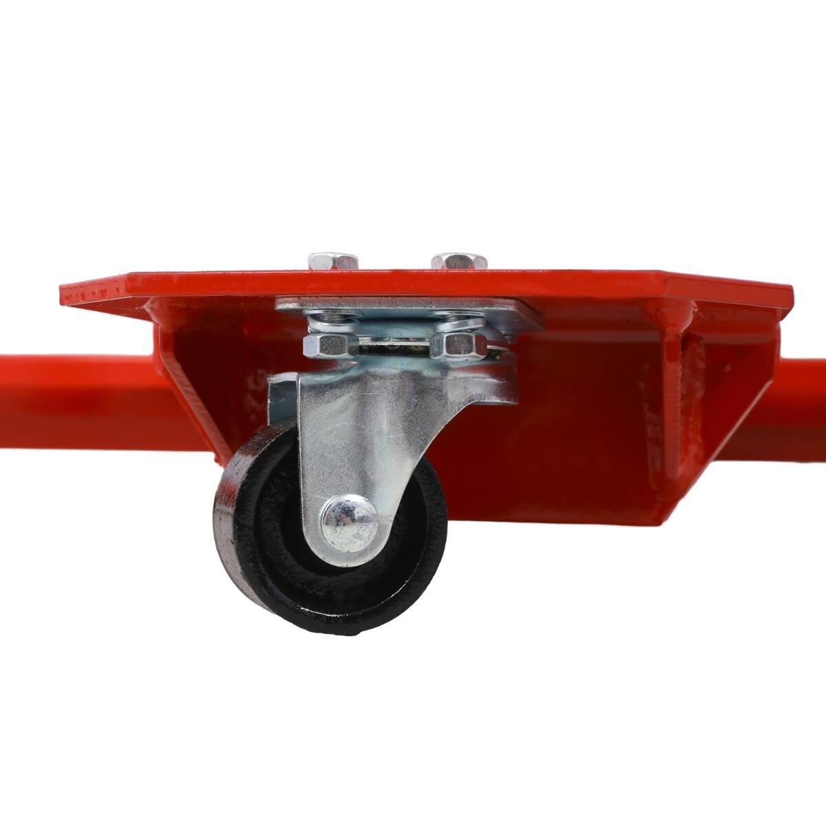 Alt View 4. Ropilly - Ropilly 1250 lb Motorcycle Dolly Steel Garage Motorcycle Mover with Loading Ramp and 6 Swivel Casters - Red.