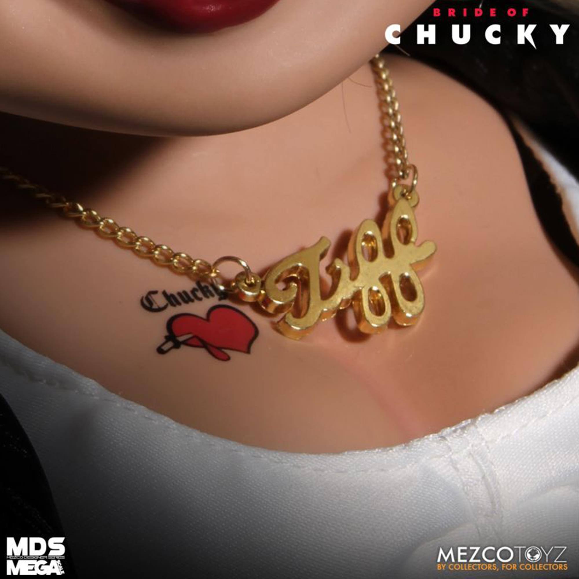 BRIDE OF CHUCKY  
Chucky  
MDS MEGA MEZCOTOYZ  
BY COLLECTORS, FOR COLLECTORS
