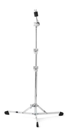 Front. Gibraltar Hardware - 8000 Series Flat Base Straight Cymbal Stand, with Vintage Style Design, Gearless Brake Tilter with Memory Lock.