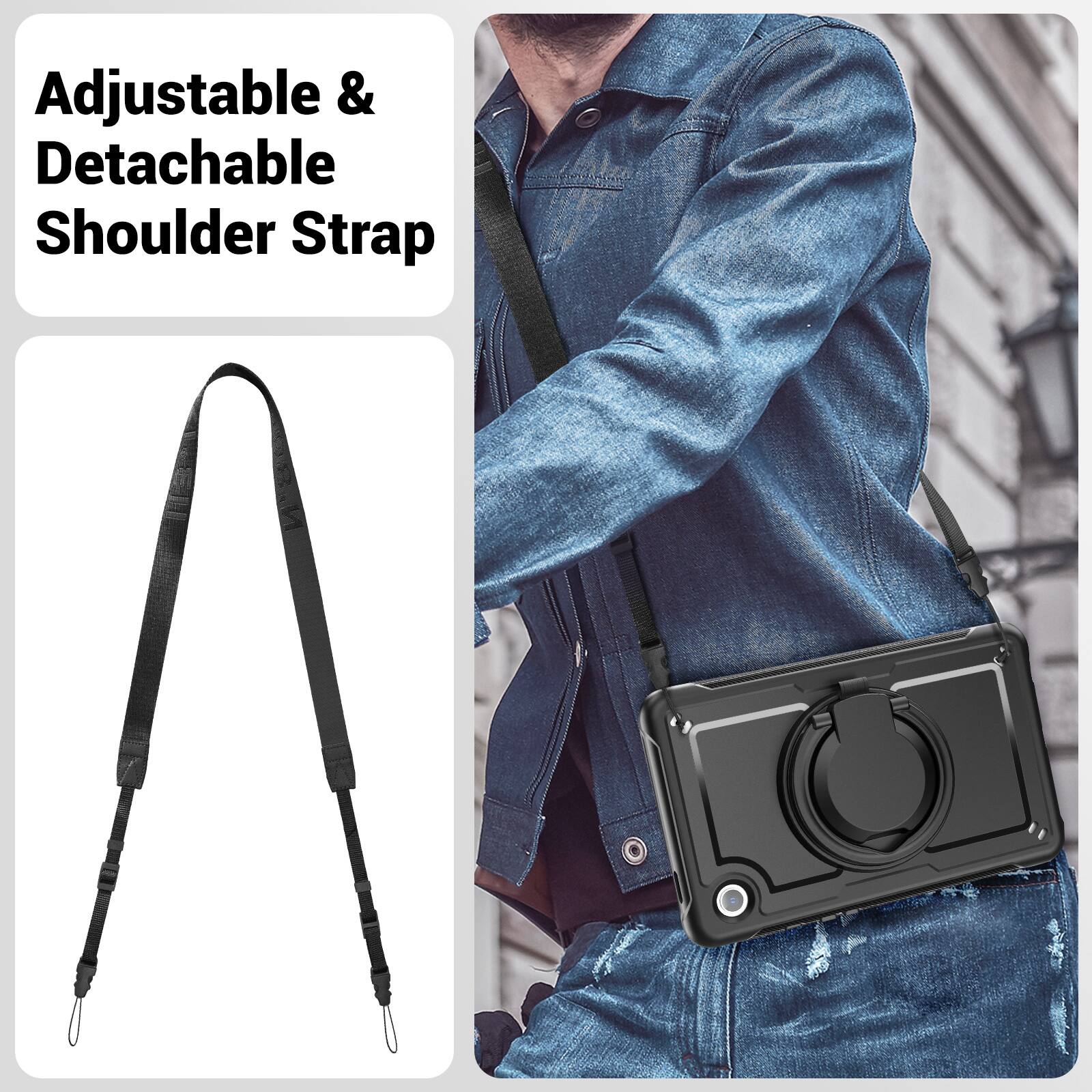 Adjustable & Detachable Shoulder Strap