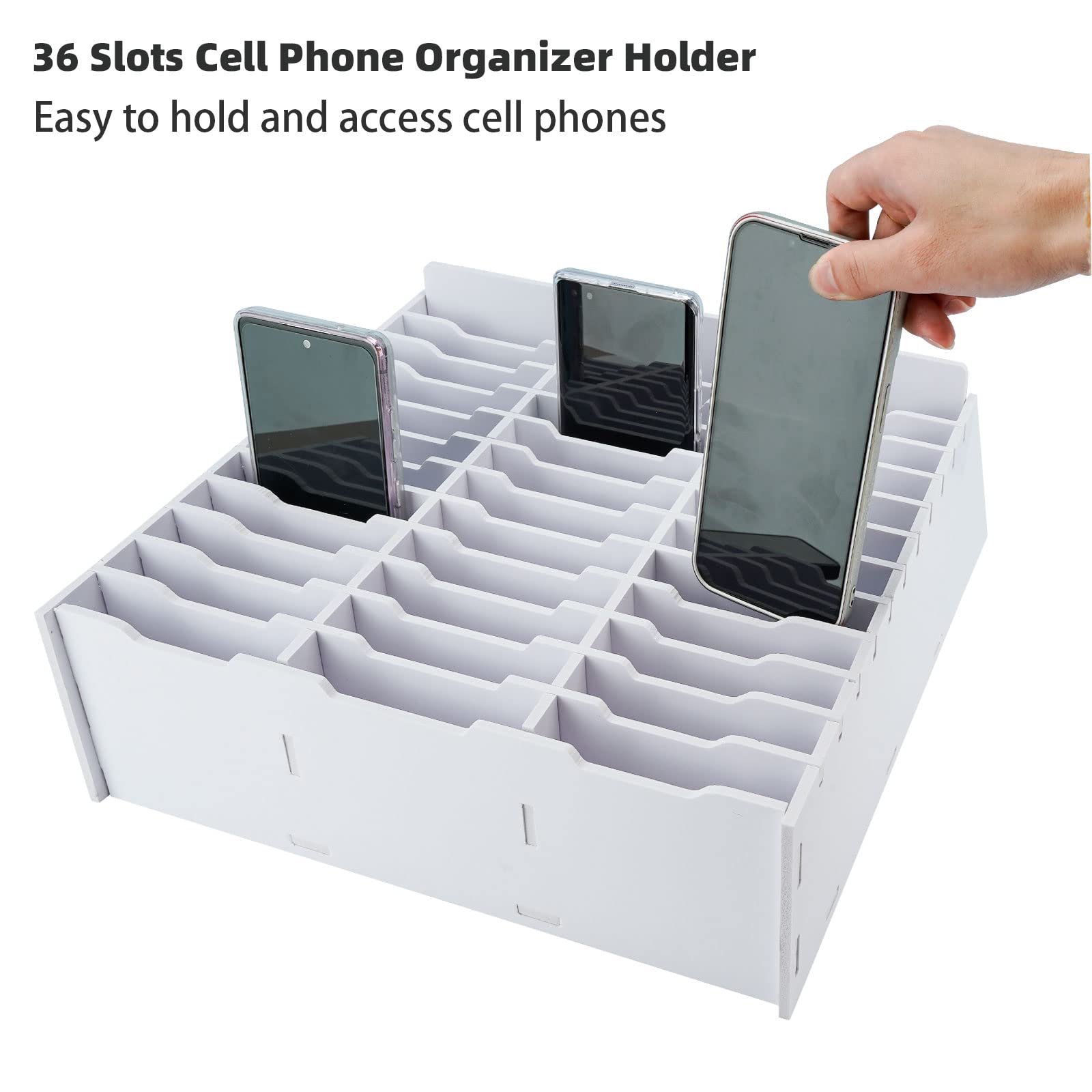 36 Slots Cell Phone Organizer Holder  
Easy to hold and access cell phones