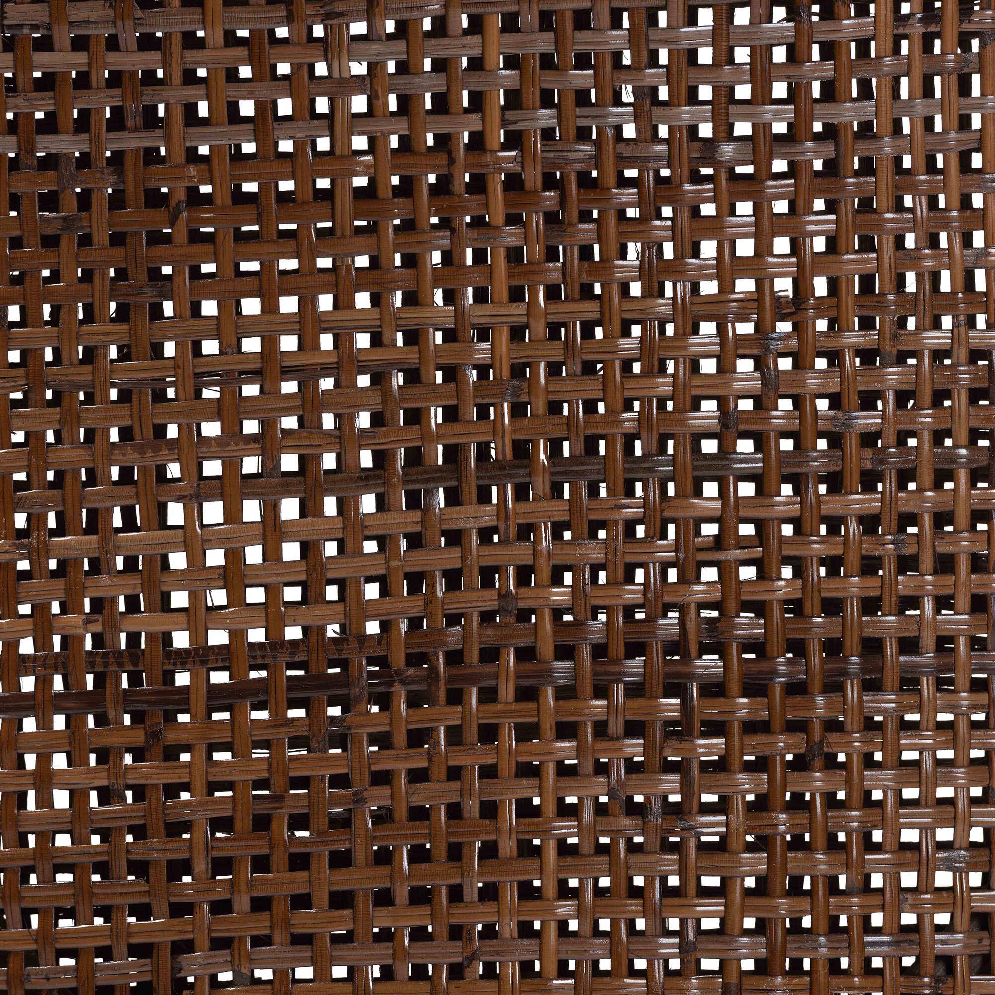 Alt View 3. bali & pari - Bella Swivel Rattan Counter Stool with Cushion - Handwoven Wicker Kitchen Island Seating with Backrest and Footrest - Coffee Bean.