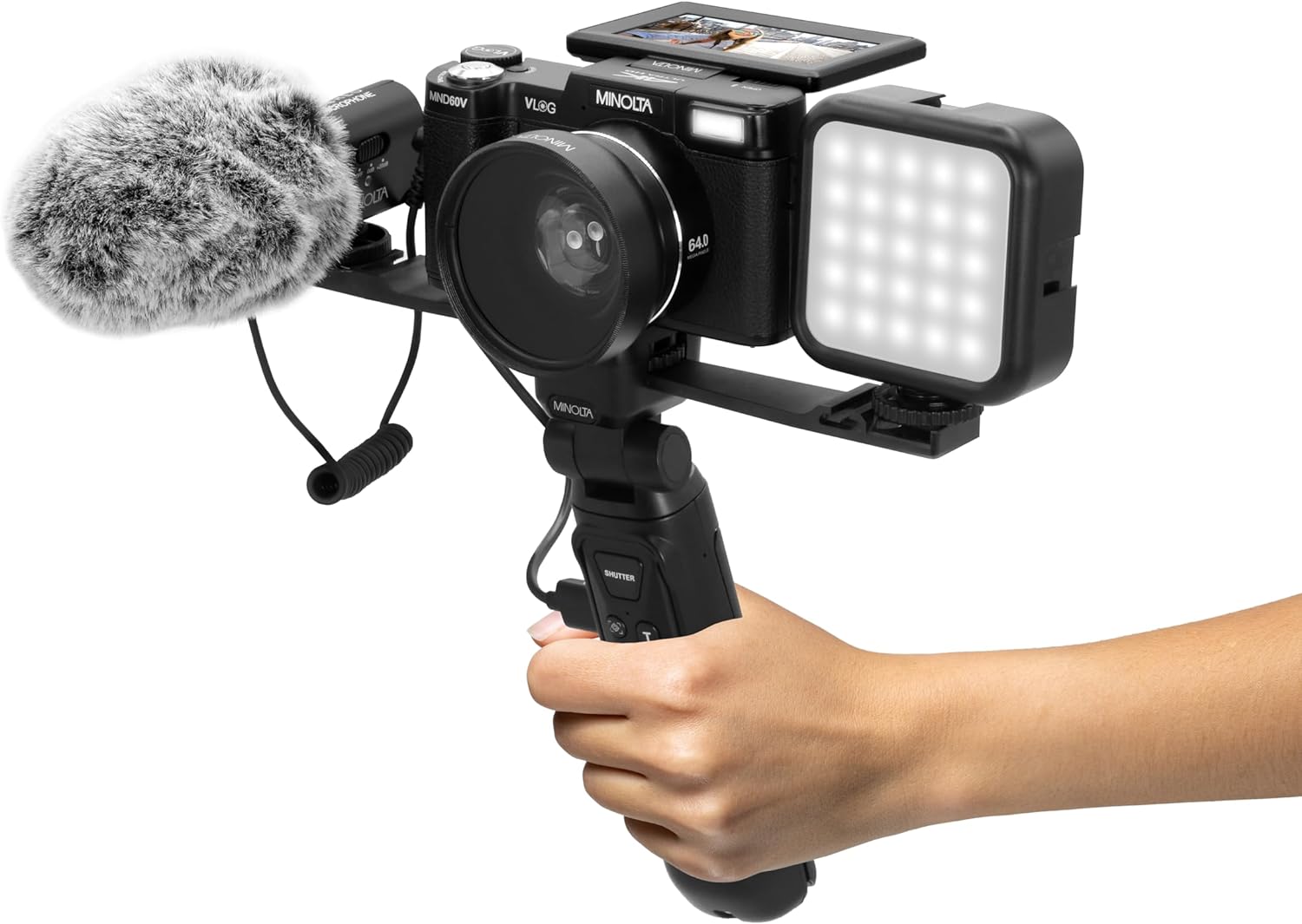 MINOLTA VLOG 640  
MINOLTA  
VL6G  
MINOLTA  
SHUTTER  
MICROPHONE  
MINOLTA  
MINID60V