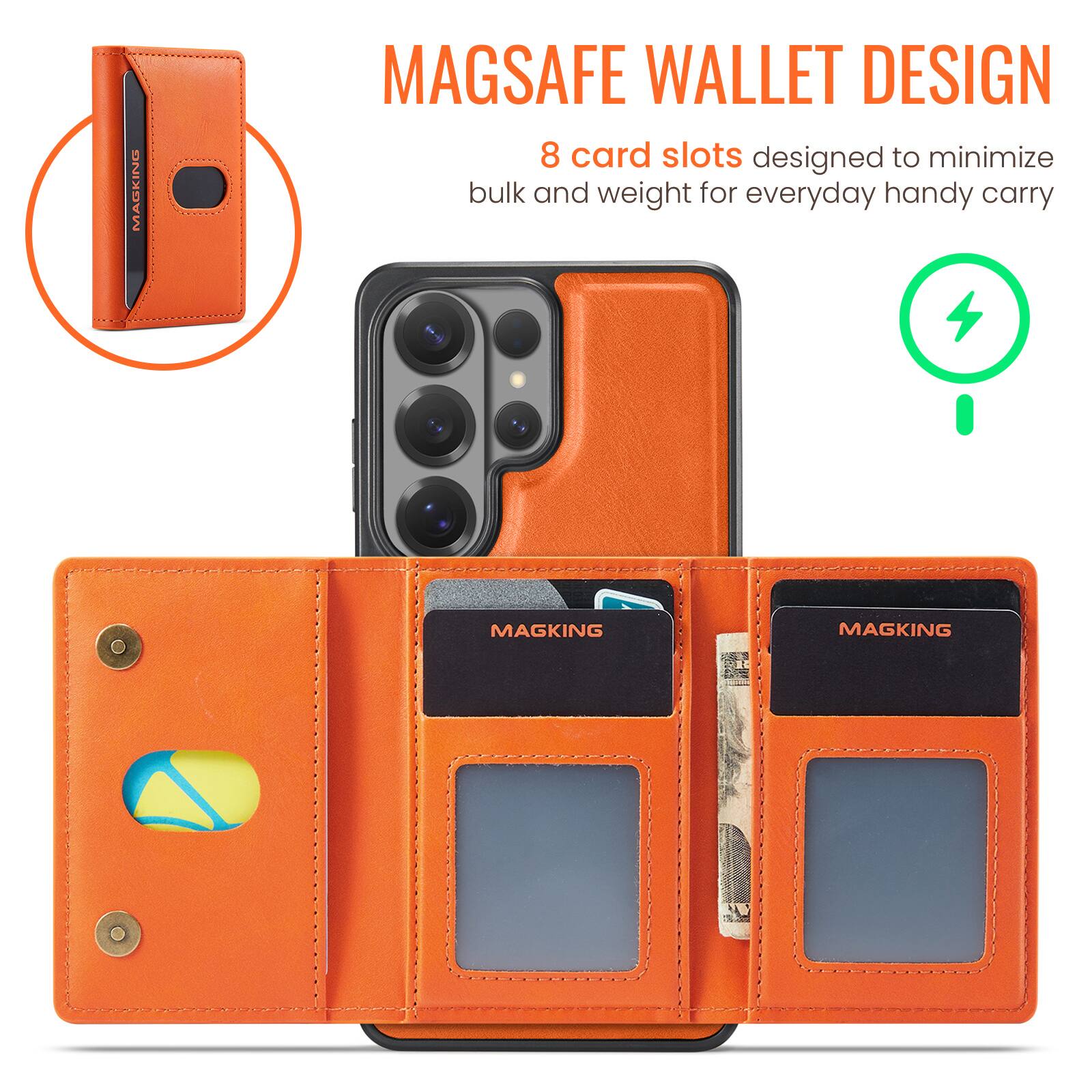MAGSAFE WALLET DESIGN  
8 card slots designed to minimize bulk and weight for everyday handy carry