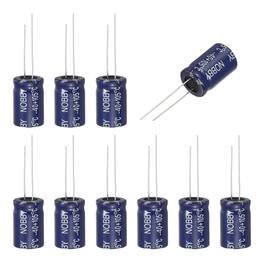 Unique Bargains - 5.6uF 100V Non-Polar Electrolytic Capacitor, 13x21mm, for Audio Tweeter/Speaker Crossover, 10pcs - Blue