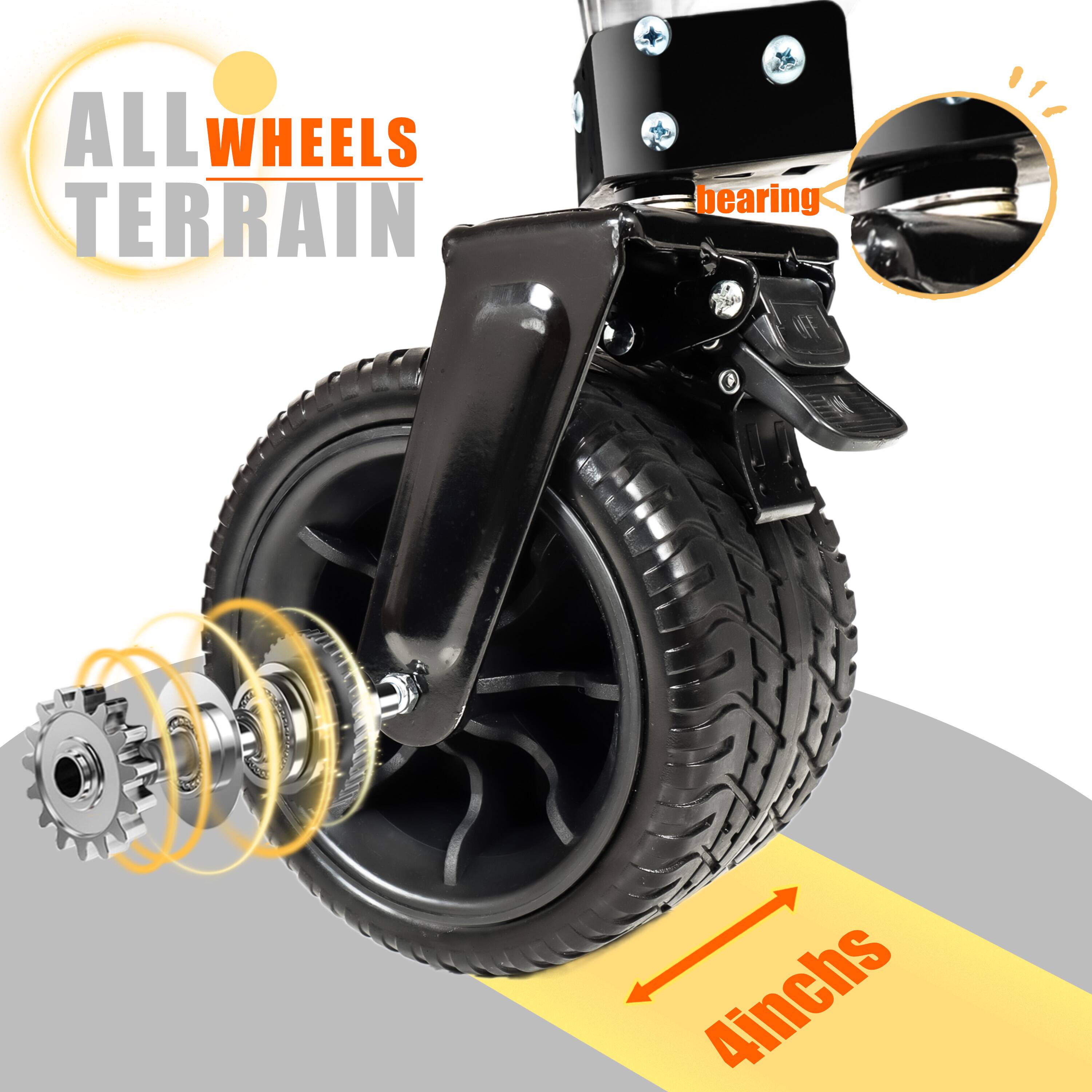 ALL WHEELS TERRAIN  
bearing  
4 inches