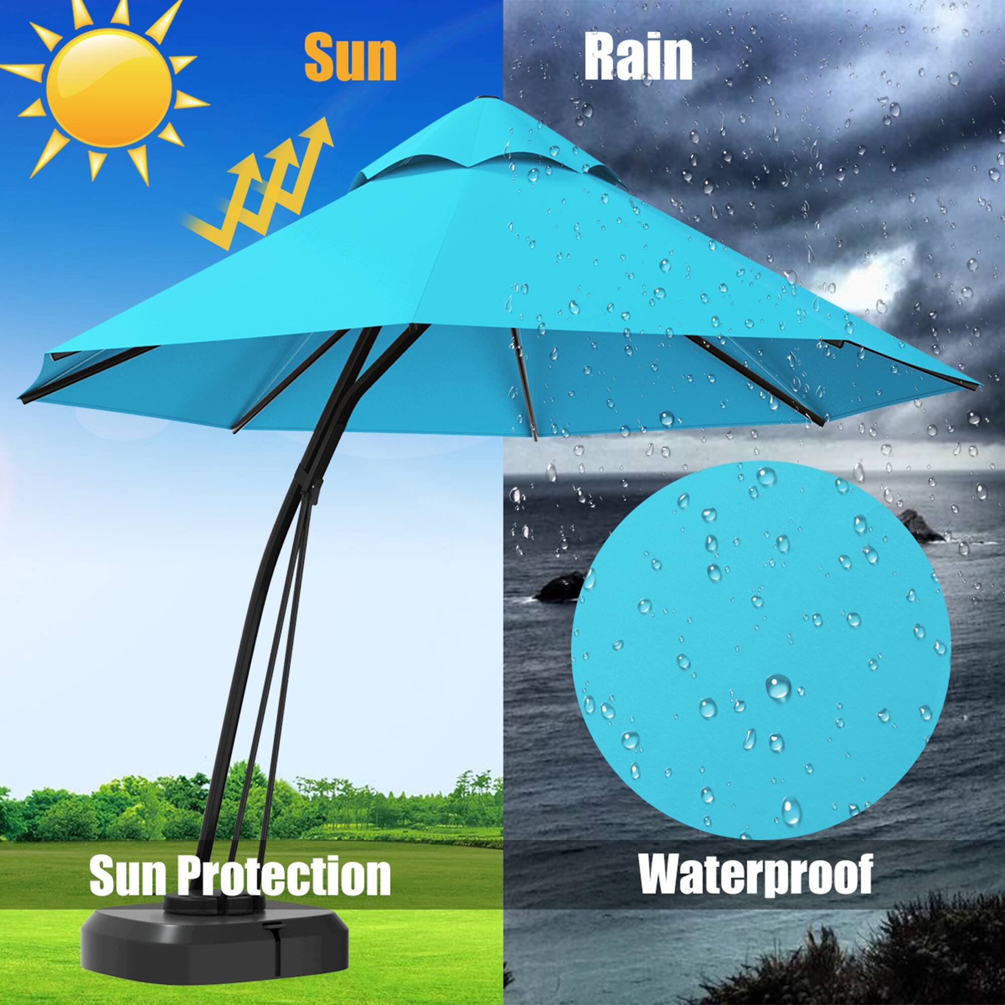 Sun, Rain, Sun Protection, Waterproof