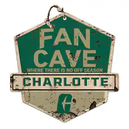 Jardine - Charlotte 49ers 20'' x 20'' Fan Cave Badge Sign - Green